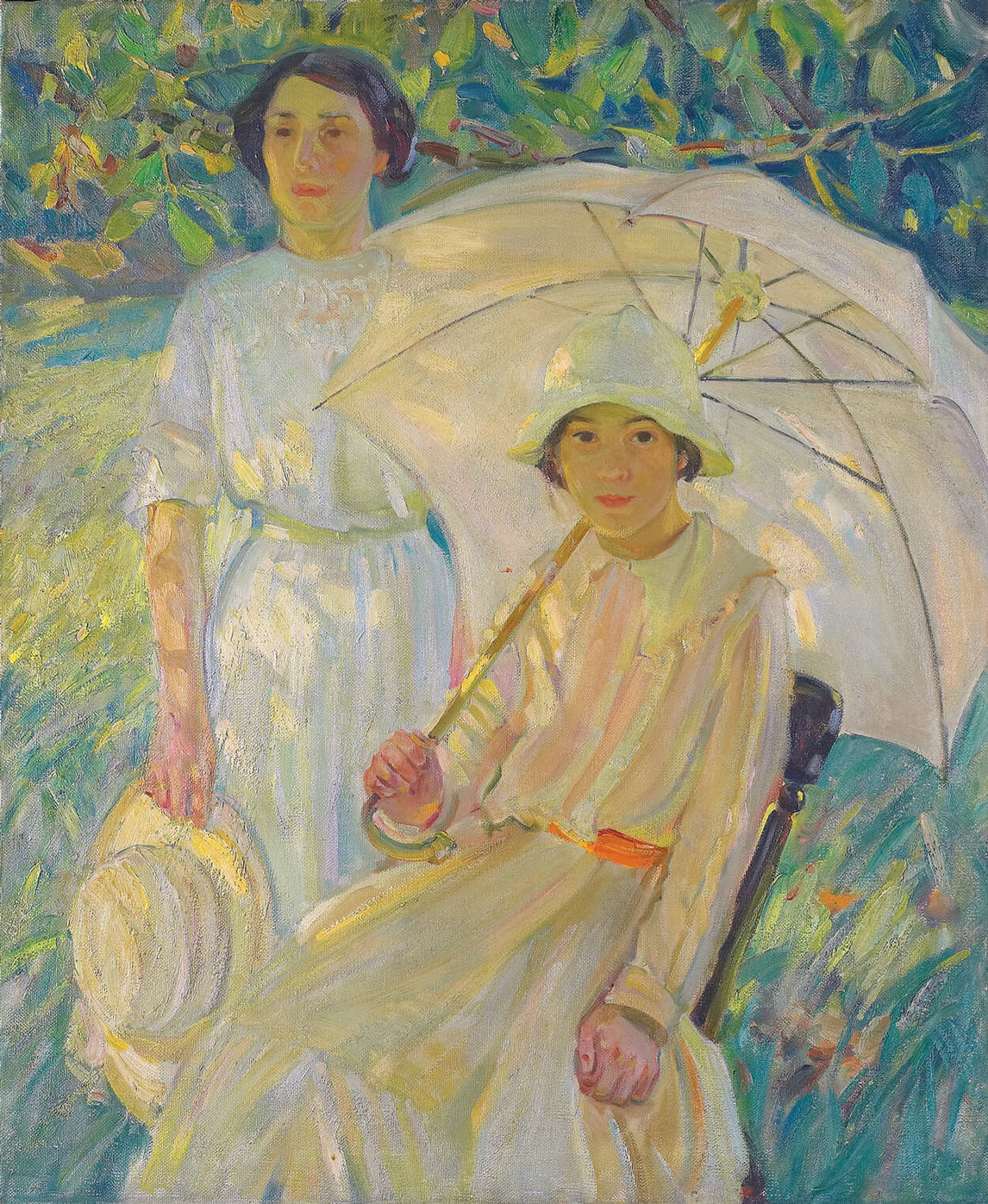 White Sunshade #2, c. 1912, Helen McNicoll