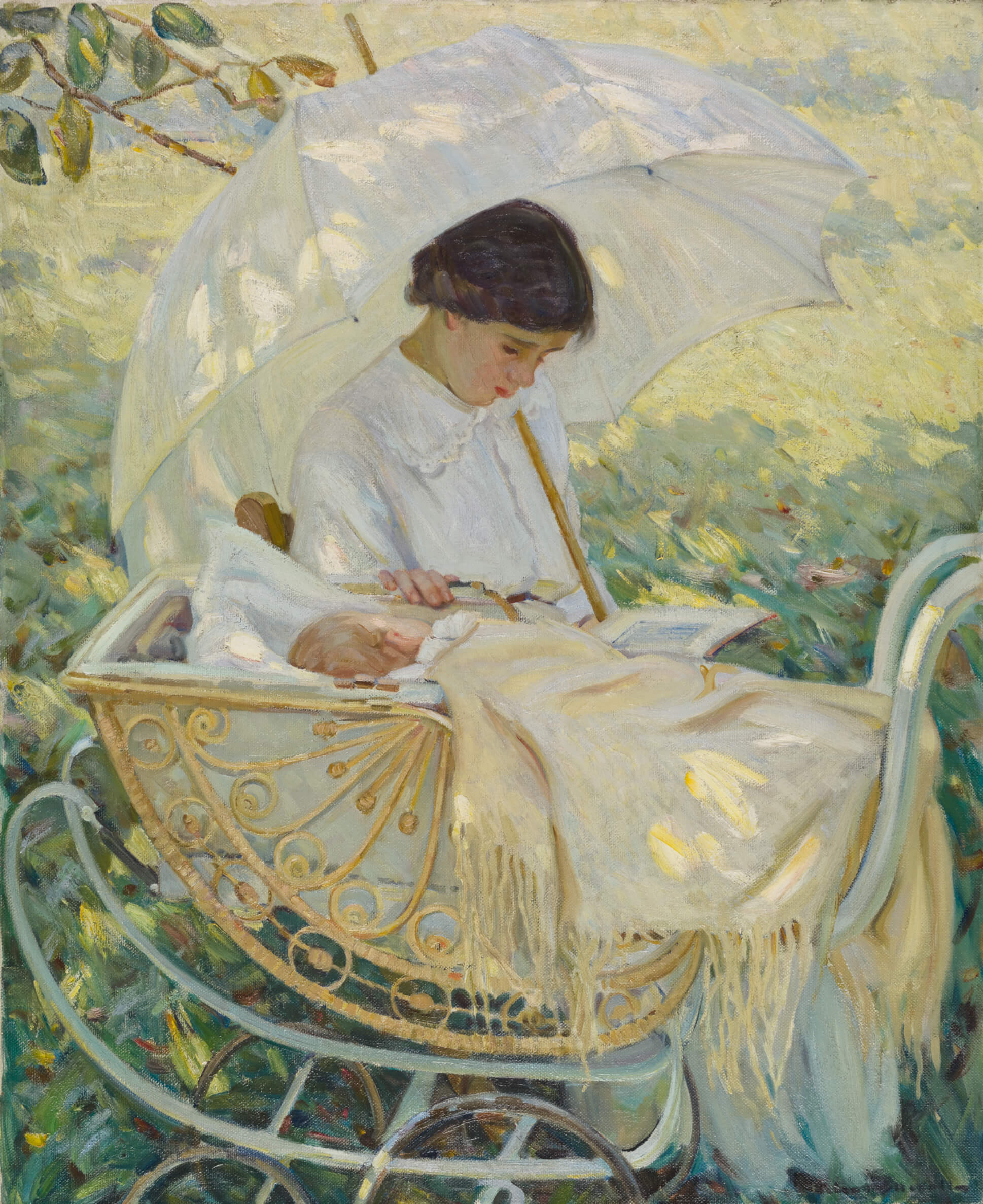 Helen McNicoll, À l’ombre de l’arbre, v. 1914