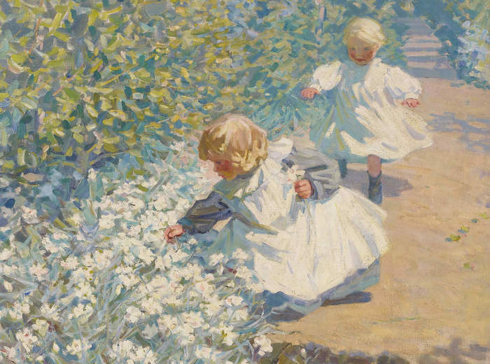 Helen McNicoll, La cueillette de fleurs, v. 1912