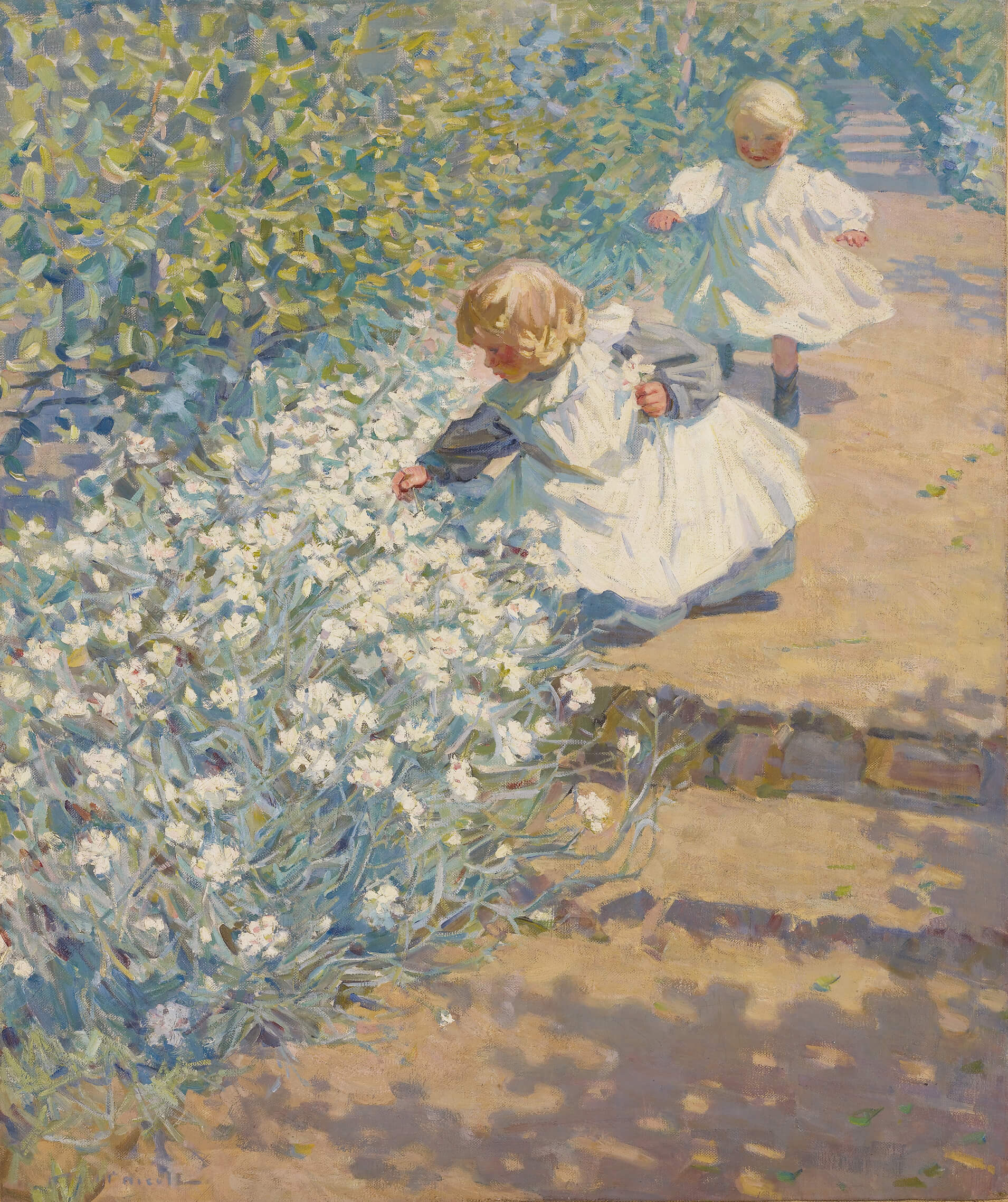 Helen McNicoll, Picking Flowers, c. 1912