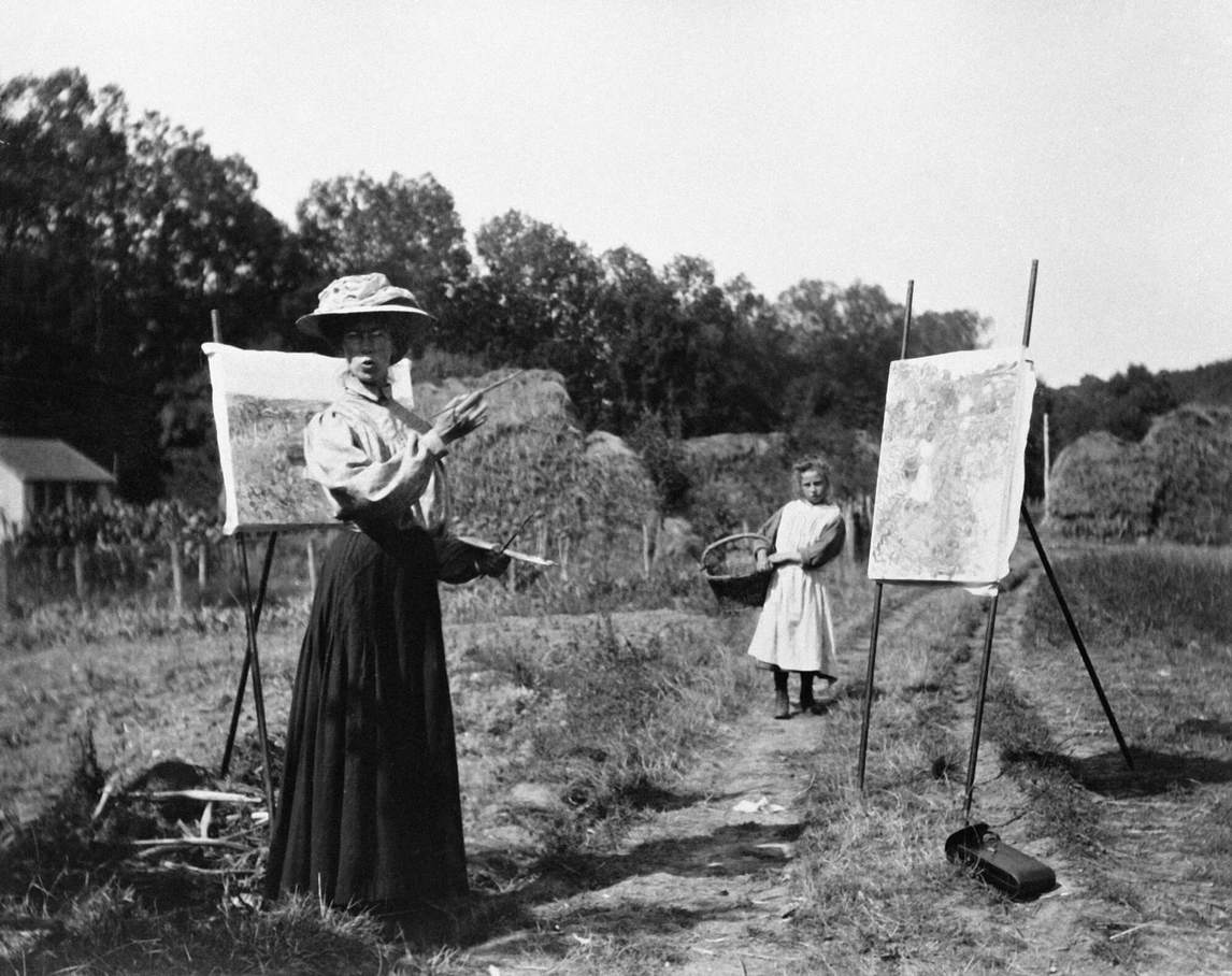 Dorothea Sharp and a child model