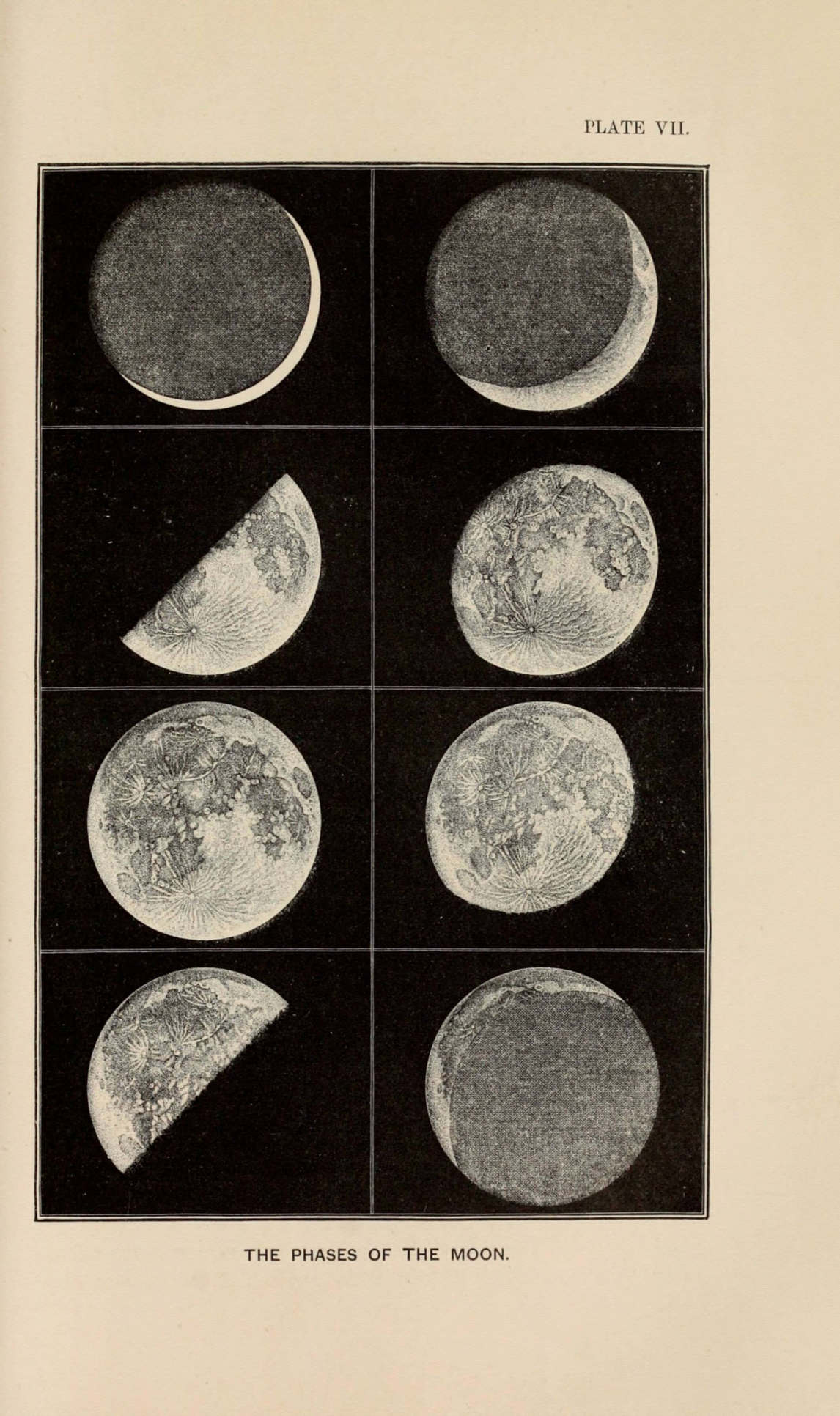 “The Phases of the Moon,” from Amédée Guillemin’s The Heavens