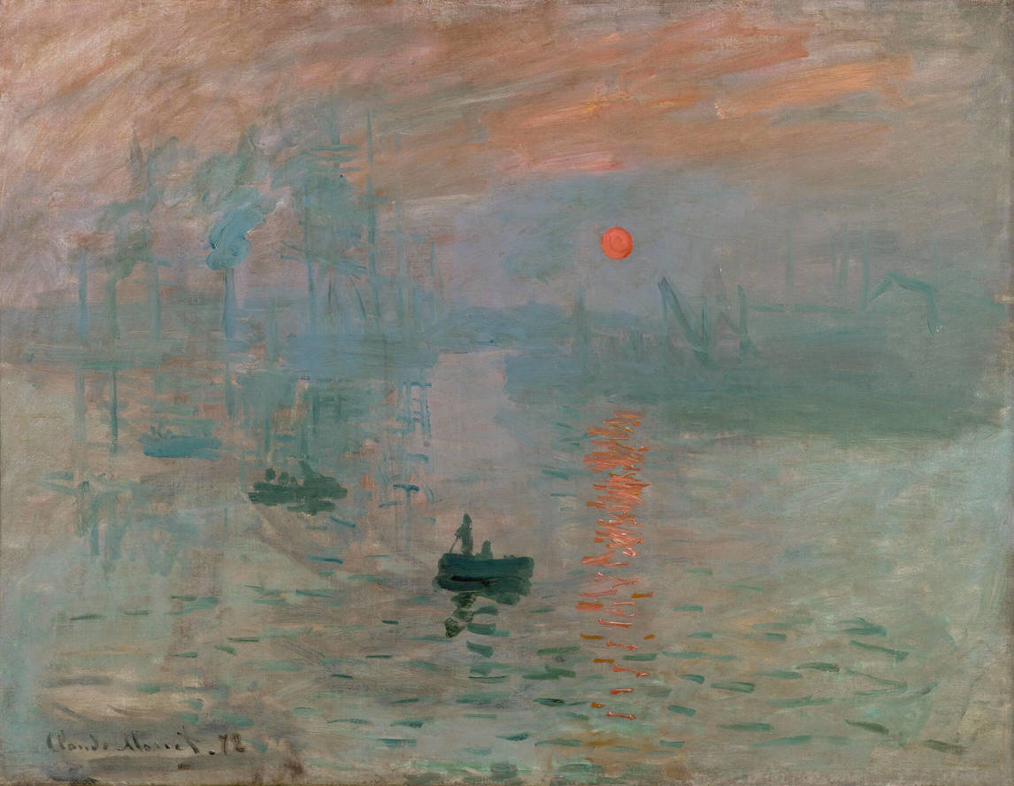 Impression—Sunrise, 1872, by Claude Monet