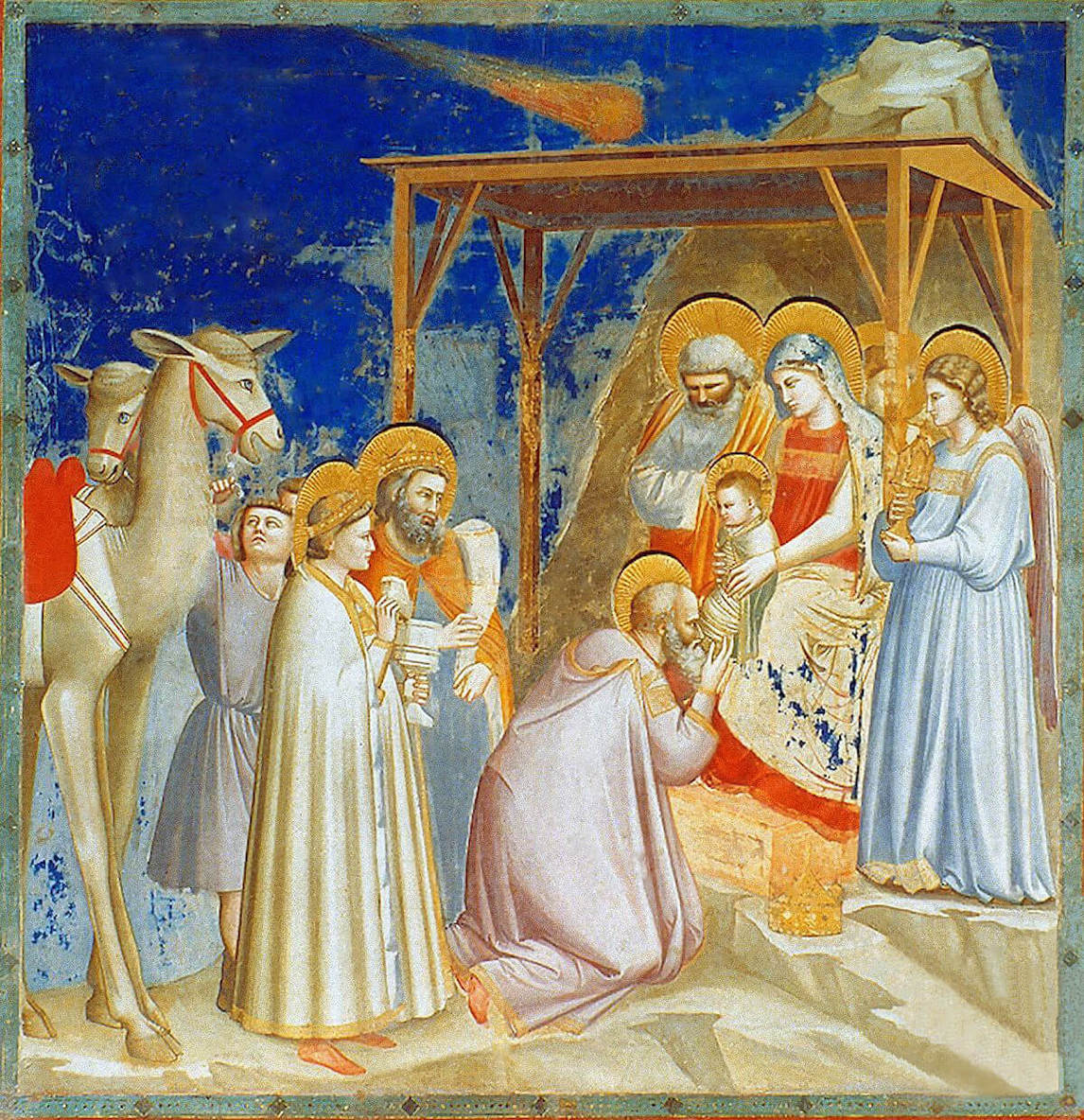 Adoration des mages, 1304-1306, par Giotto di Bondone