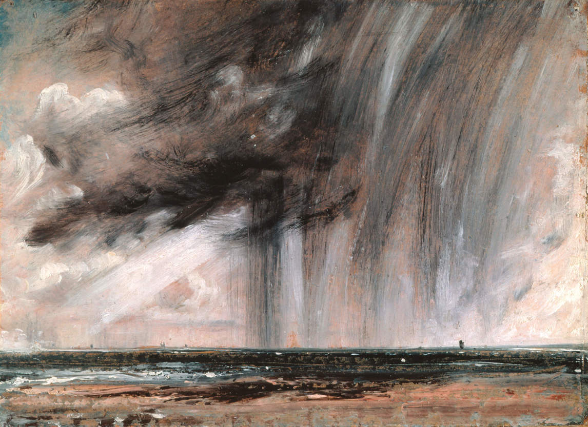 Rainstorm over the Sea, c. 1824–28, by John Constable