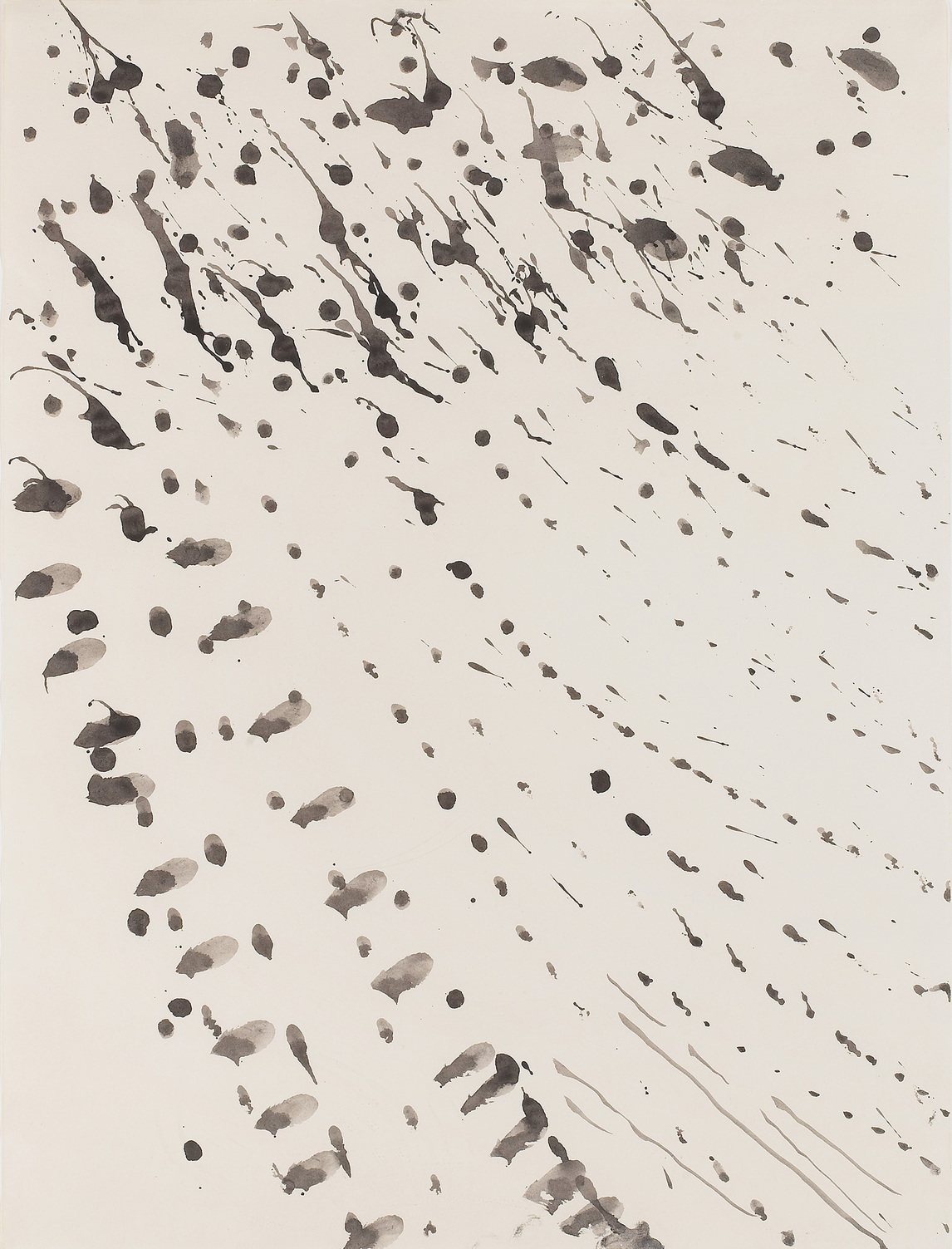 Rain Hit by Wind #1 (Pluie fouettée par le vent #1), 1971, par Paterson Ewen