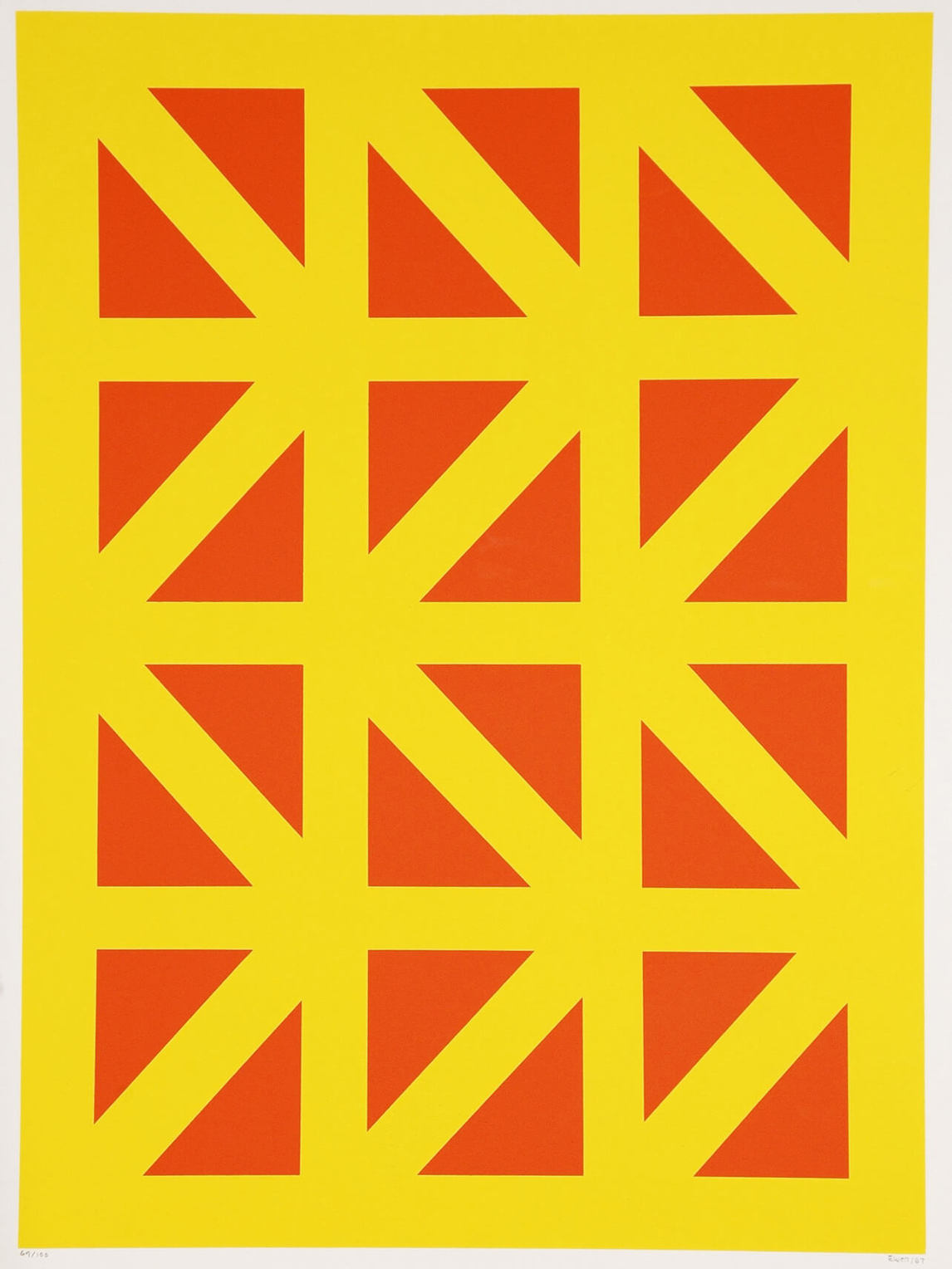 Paterson Ewen, Untitled, 1967 Silkscreen