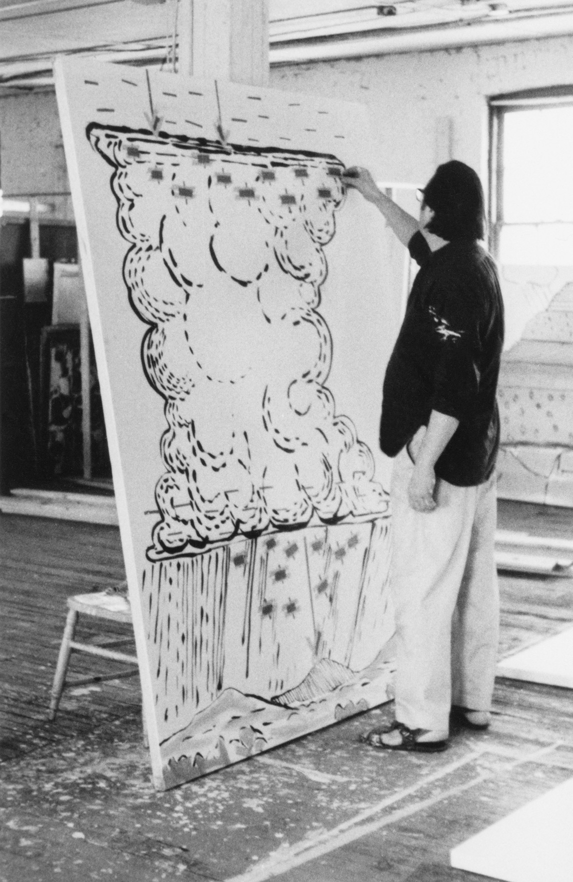 Paterson Ewen working on Cumulous Cloud as Generator, 1971