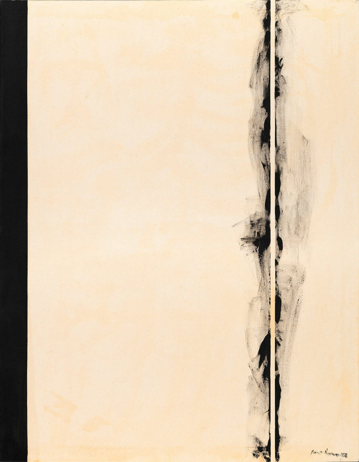 Première station), 1958, par Barnett Newman