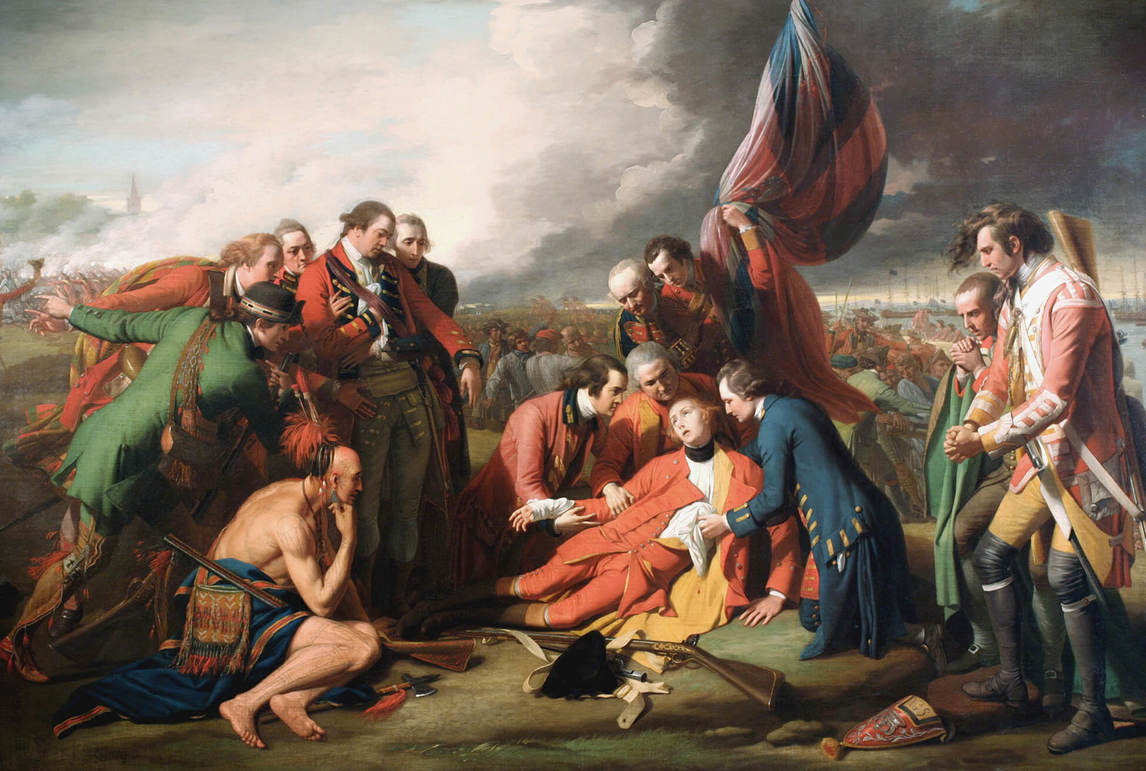 La mort du général Wolfe, 1770, par Benjamin West
