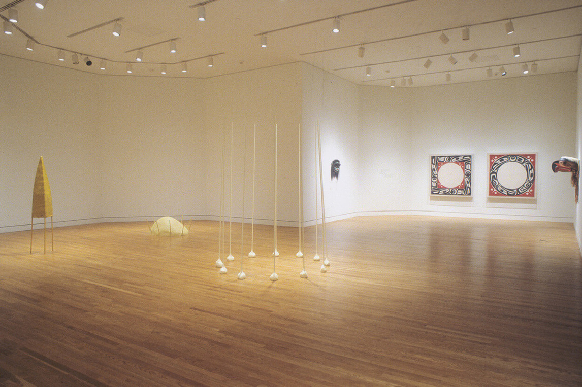 Installation view of Faye HeavyShield’s Untitled, 1992