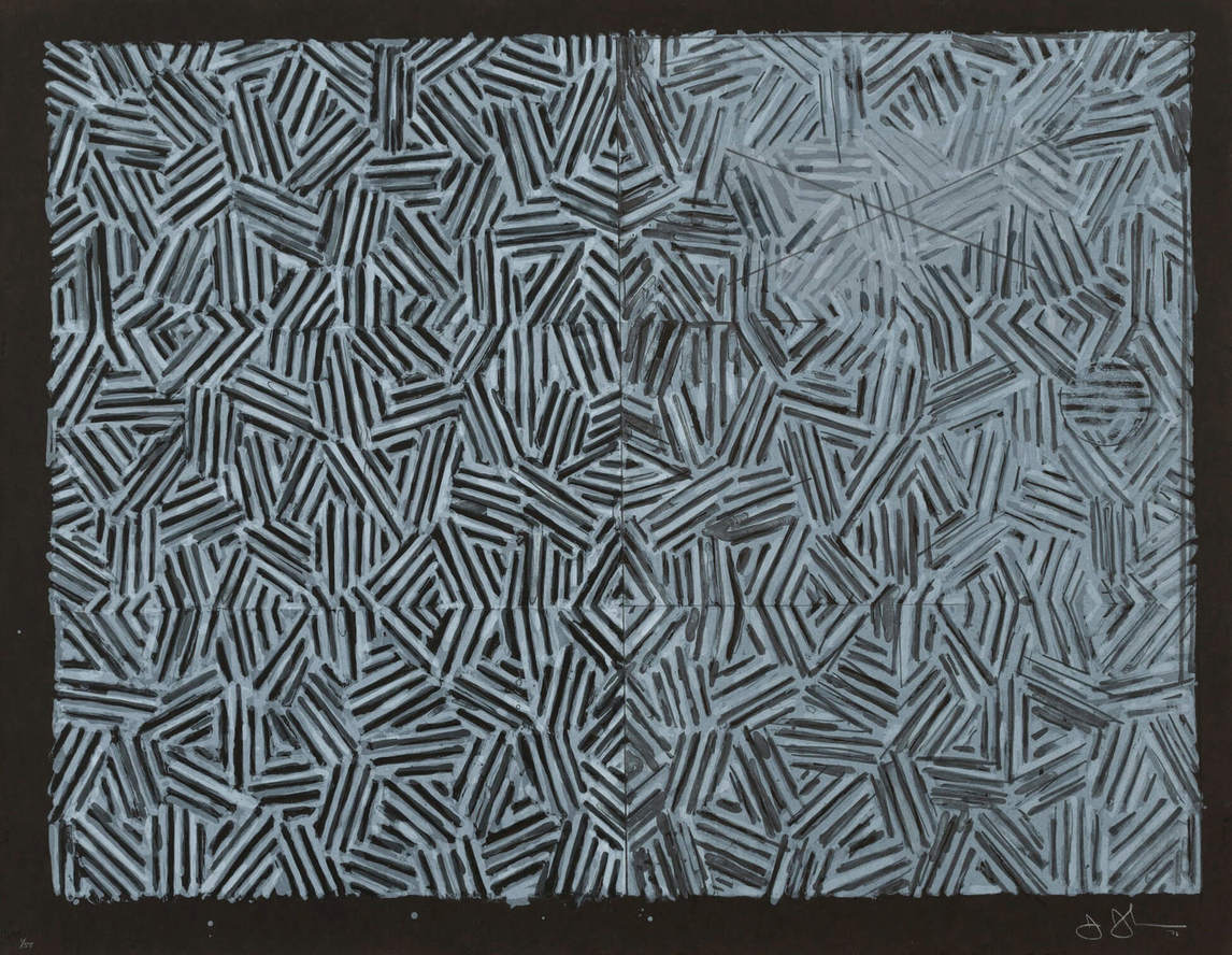 Cadavre et miroir, 1976, par Jasper Johns