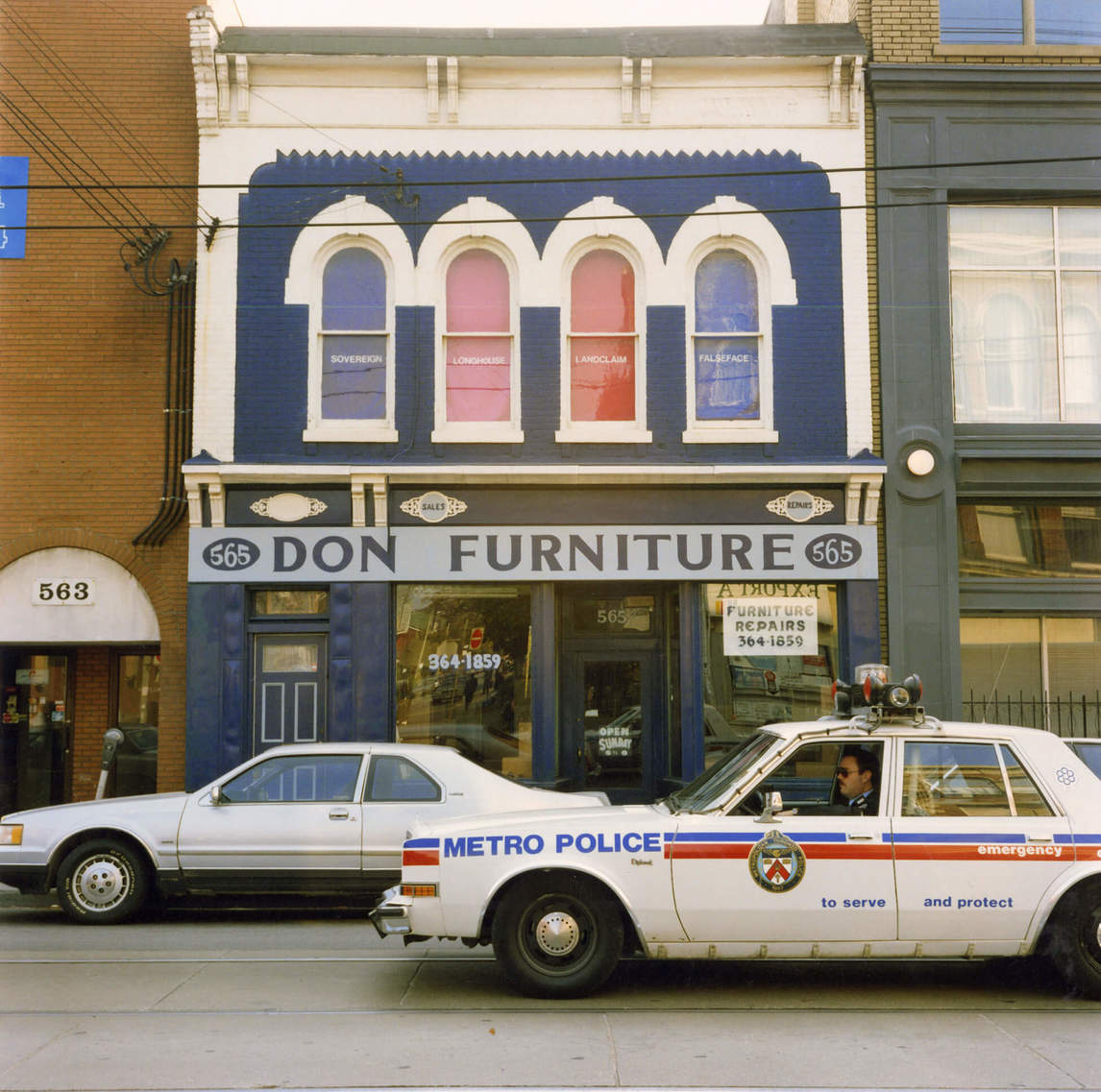 Robert Houle’s second-floor apartment on Queen Street West, Toronto, 1990