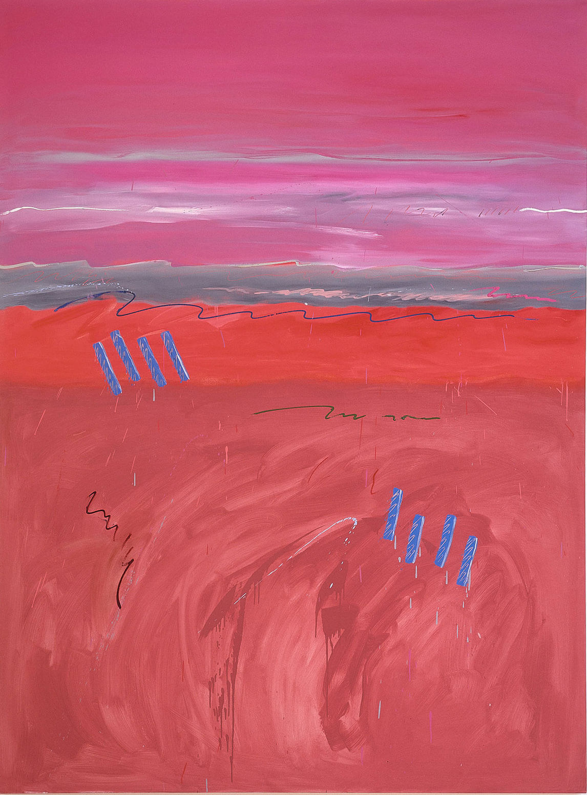 Robert Houle, Muhnedobe uhyahyuk (Where the gods are present) (Matthew), 1989