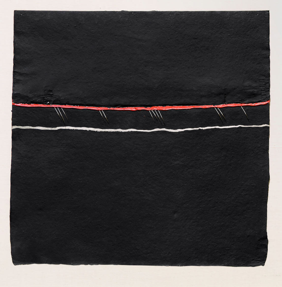 Robert Houle, Parfleches for the Last Supper (Judas), 1983