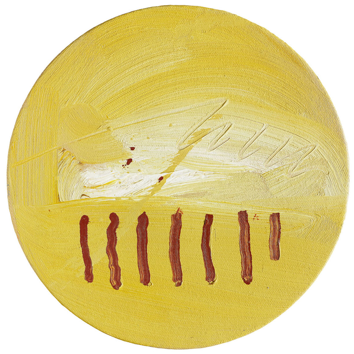 Robert Houle, Seven Grandfathers [Músh kooda pezhéke (Buffalo)] (Sept grands-pères [Músh kooda pezhéke (Bison)]), 2014