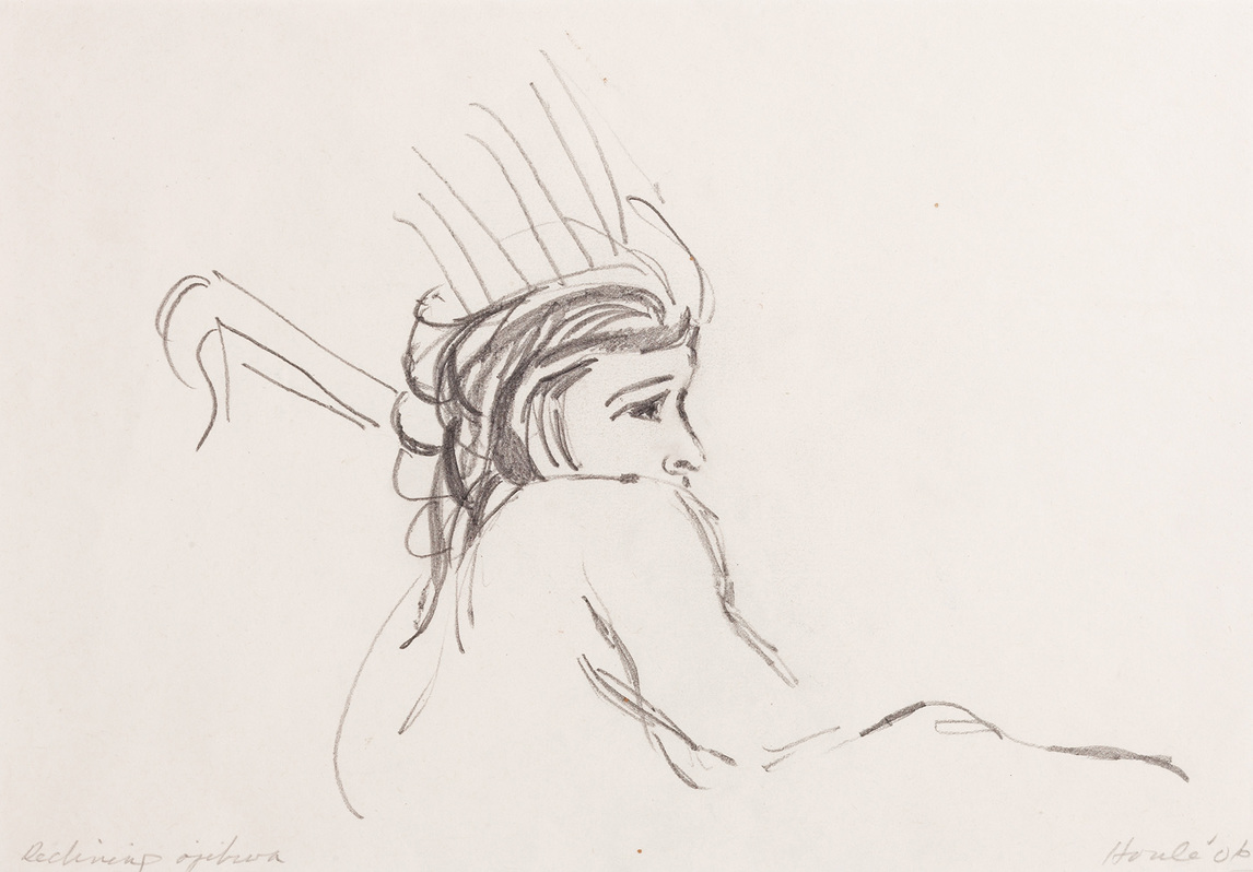 Robert Houle, Study for Reclining Ojibwa, 2006