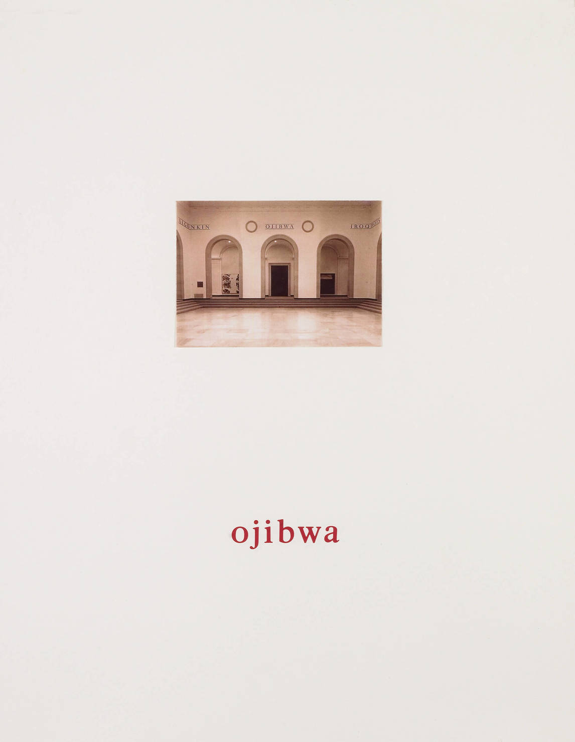 Ojibwa, étude préliminaire pour Anishnabe Walker Court #8, 1994, par Robert Houle