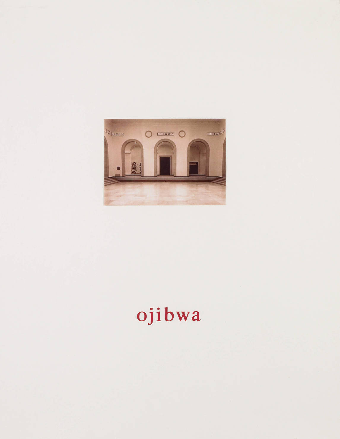 Robert Houle, Ojibwa, étude préliminaire pour Anishnabe Walker Court #8, 1994