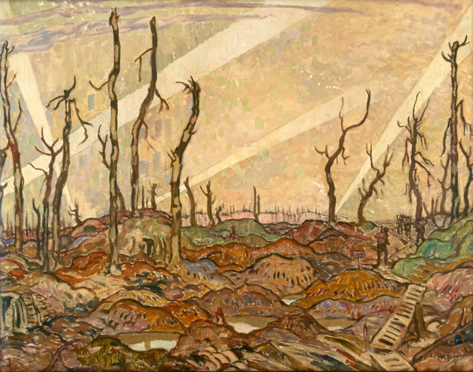 Art Canada Institute, A. Y. Jackson, Un bosquet, le soir, 1918