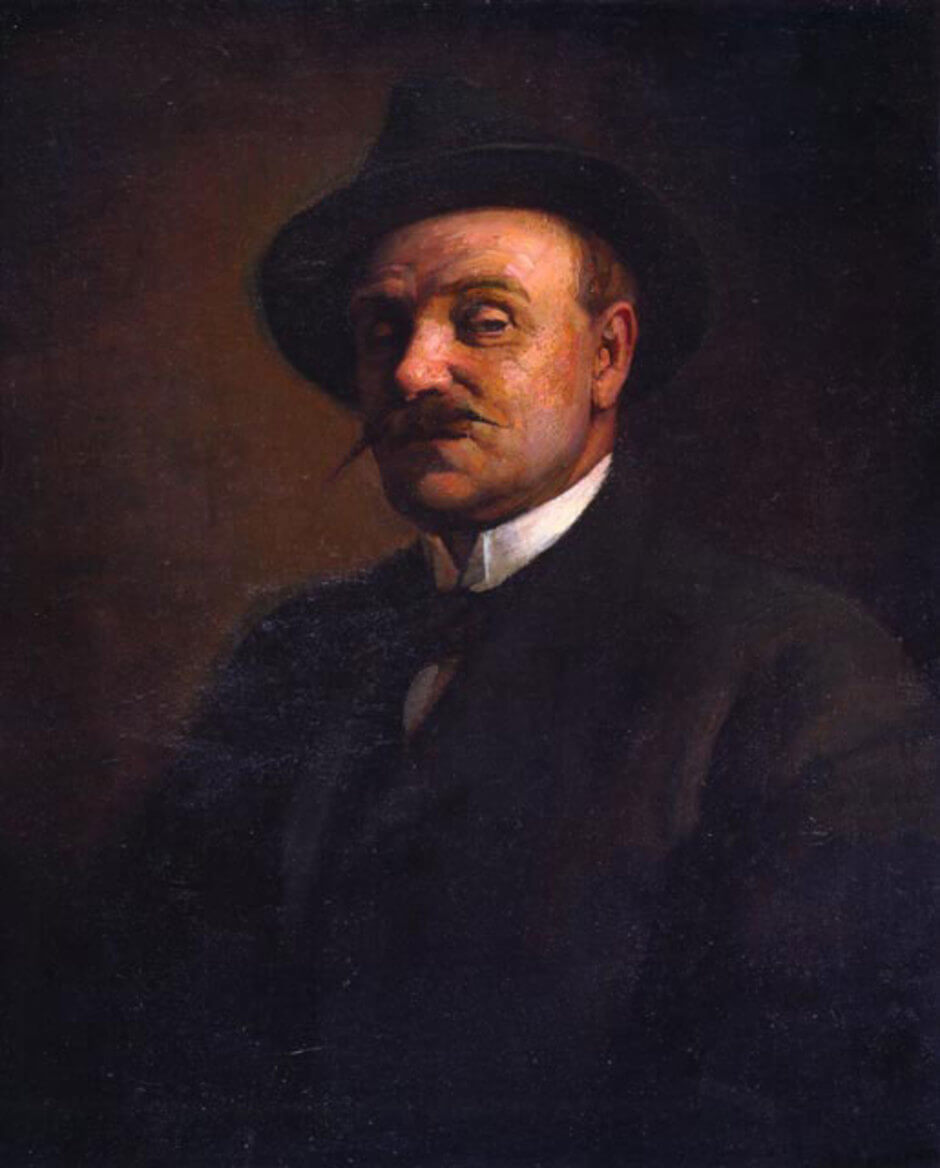 Art Canada Institute, A. Curtis Williamson, Portrait of Dr. J.M. MacCallum (“A Cynic”), 1917