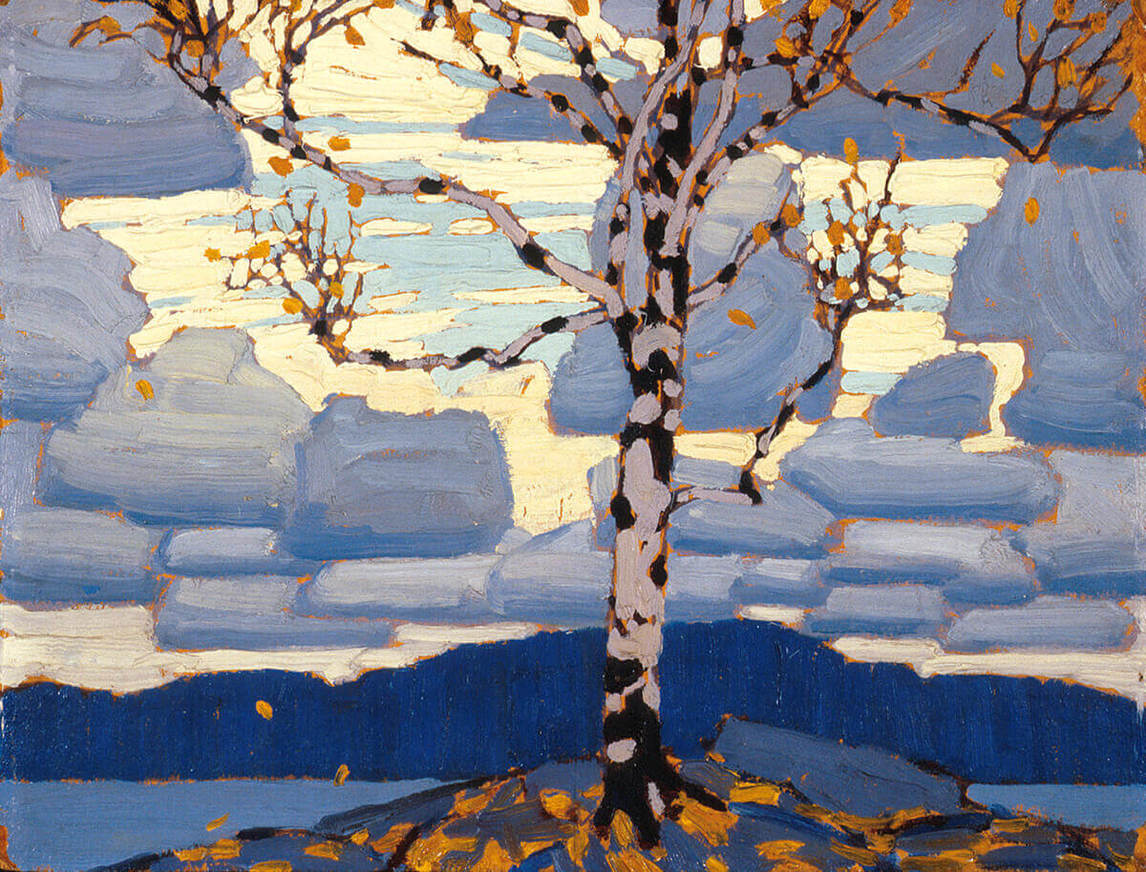 Art Canada Institute, Lawren Harris, Birch Tree, c. 1916