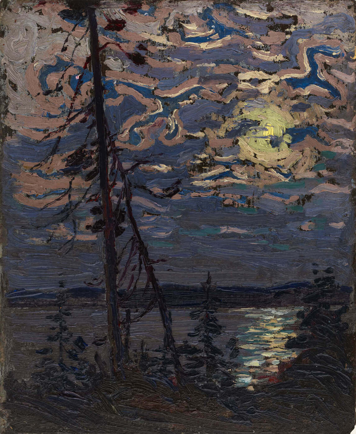 Art Canada Institute, Tom Thomson, Moonlight, c. 1913–14