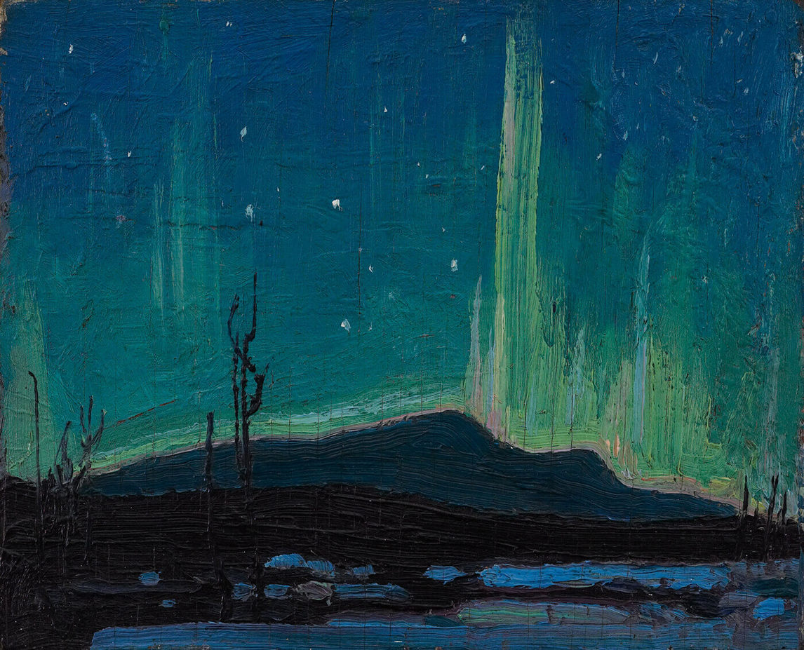 Art Canada Institute, Tom Thomson, Northern Lights, 1916