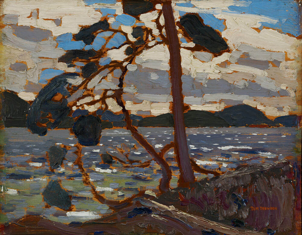 Art Canada Institute, Tom Thomson, Oil Sketch for The West Wind, 1916