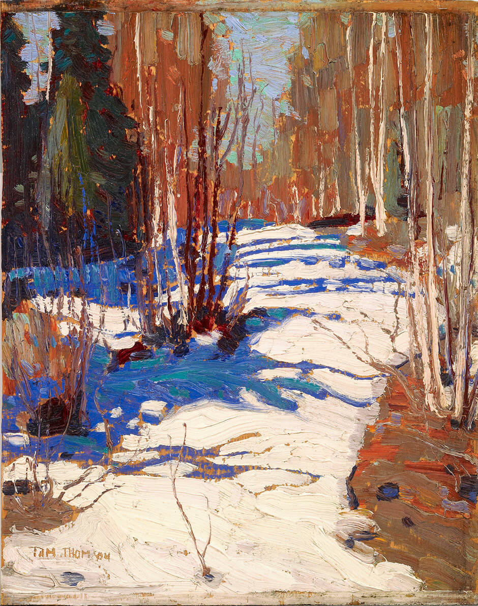 Art Canada Institute, Tom Thomson, Path behind Mowat Lodge, 1917