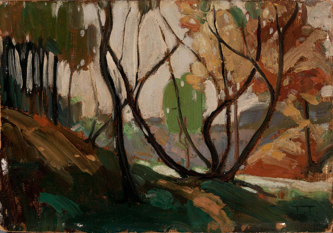 Art Canada Institute, Tom Thomson, Sketch for “Opulent October,” 1915