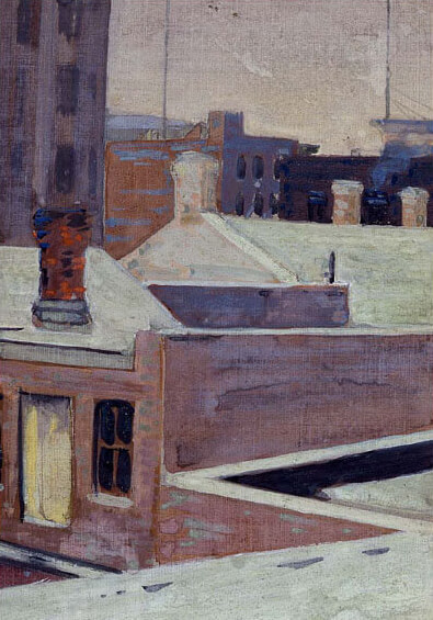 Art Canada Institute, Tom Thomson, Vue des fenêtres chez Grip ltd., v. 1908-10