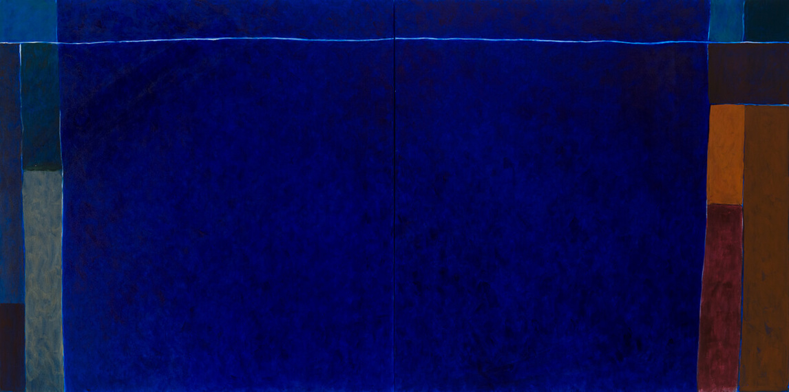 Blue Bloom (Floraison bleue), 2016, par Françoise Sullivan.