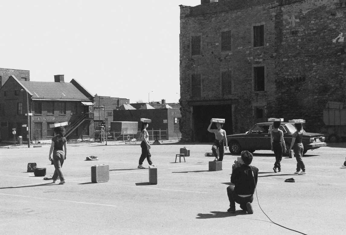 Choreography for Five Dancers and Five Automobiles, 1979, by Françoise Sullivan.