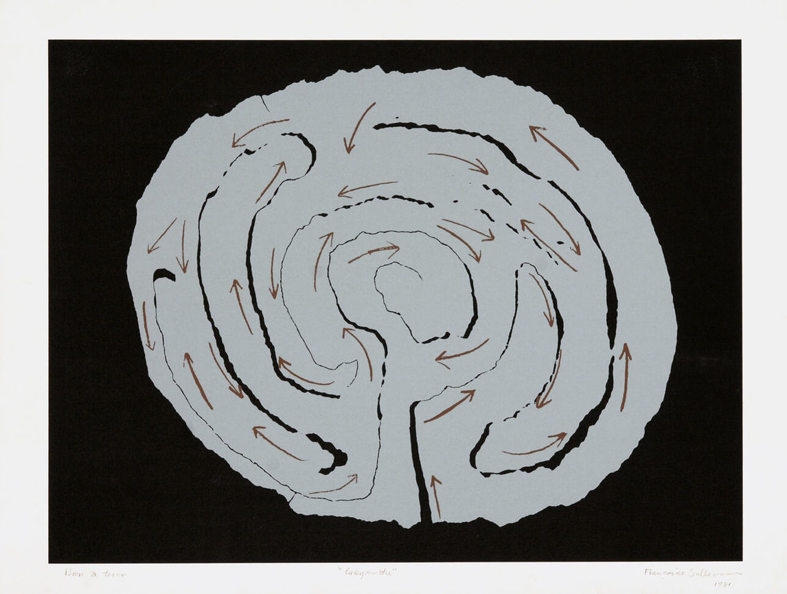 Labyrinthe, 1981, par Françoise Sullivan.
