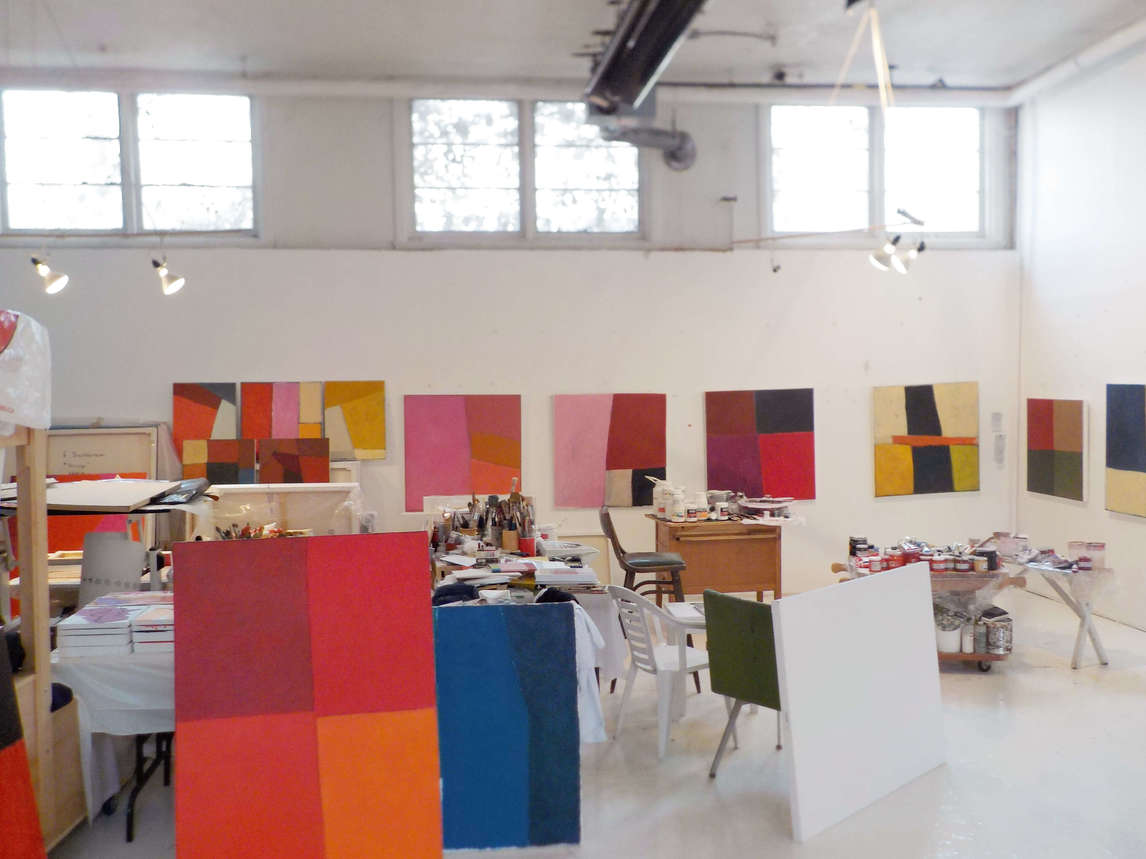 Françoise Sullivan’s Montreal studio, 2015.