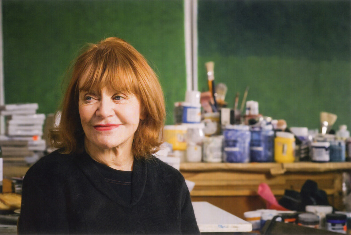 Françoise Sullivan à son studio, 2007.