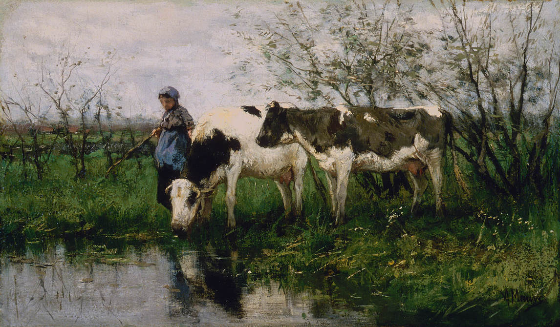Anton Mauve, The Cowherd, c.1879