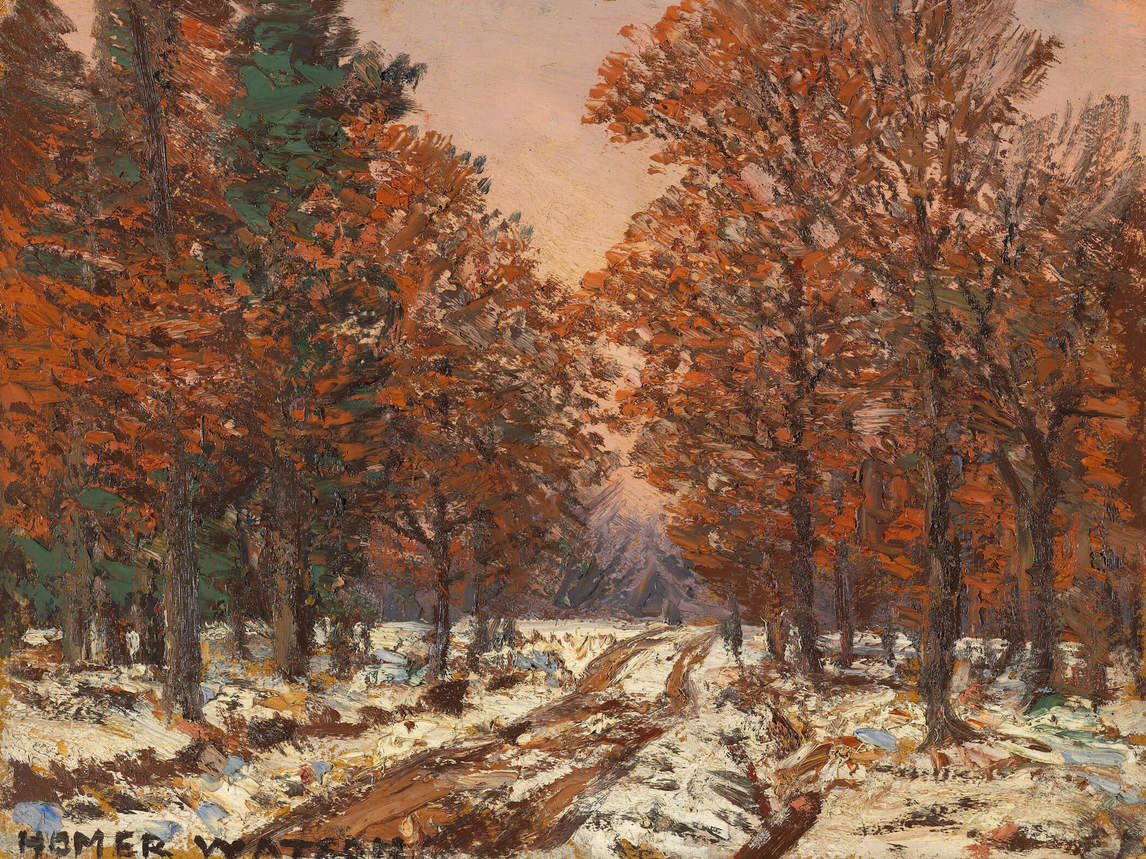 Early Winter (Début de l’hiver), v.1930, par Homer Watson