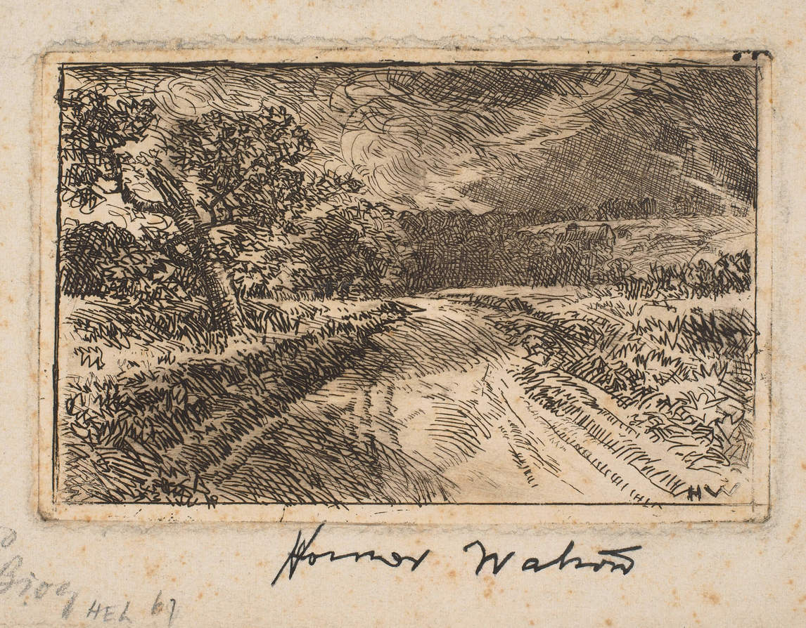 Landscape with Road (Paysage avec chemin), v.1889, par Homer Watson