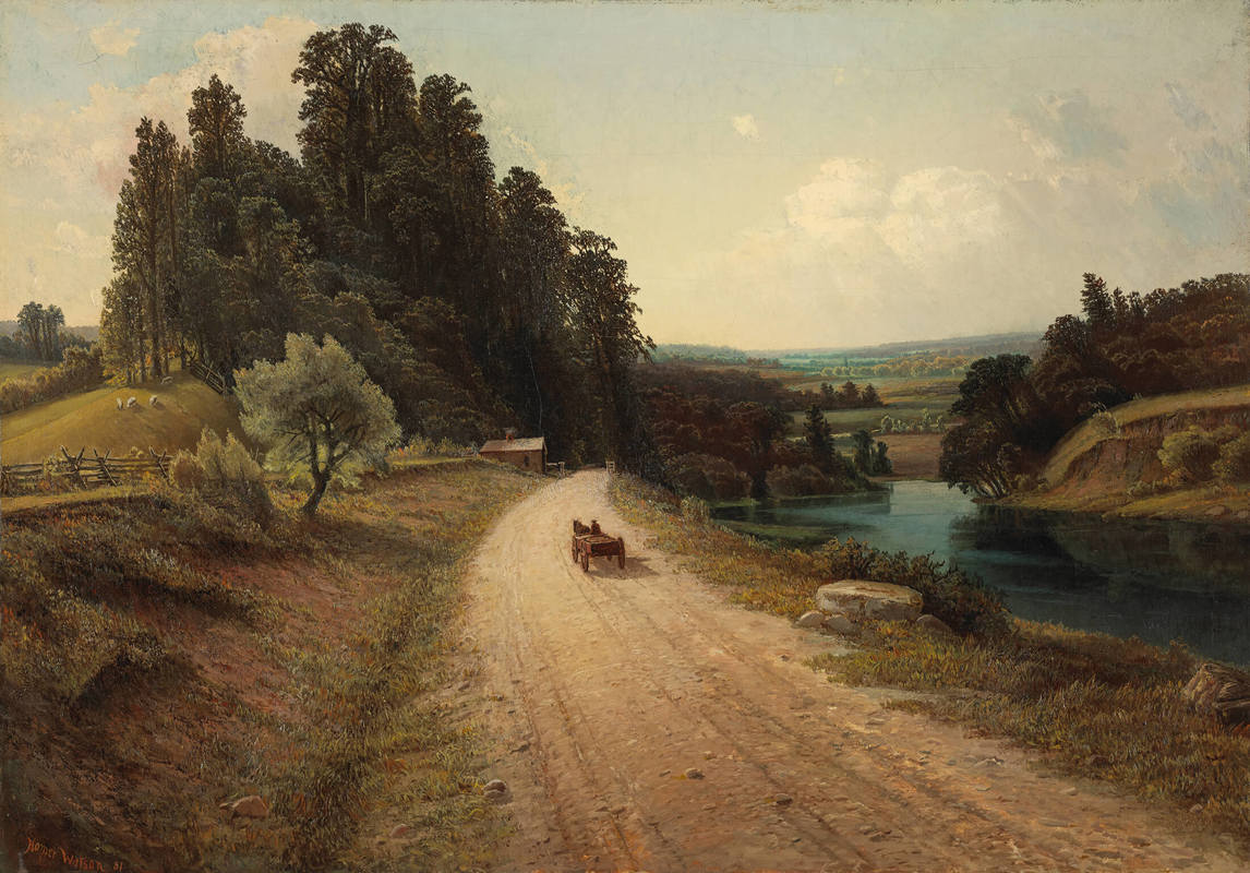 The Stone Road, 1881, by Homer Watson
