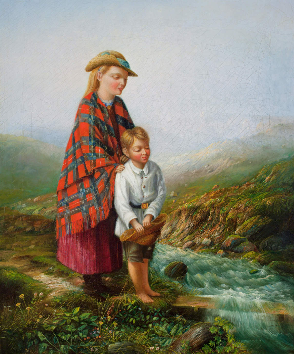 The Swollen Creek, c.1870, by Homer Watson