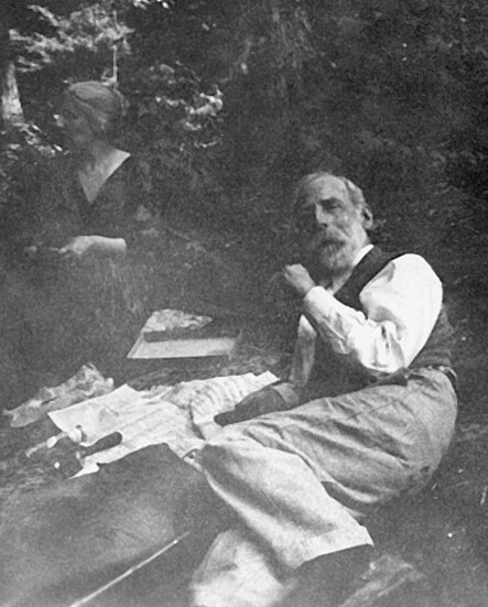 Homer Watson picnicking in Cressman’s Woods