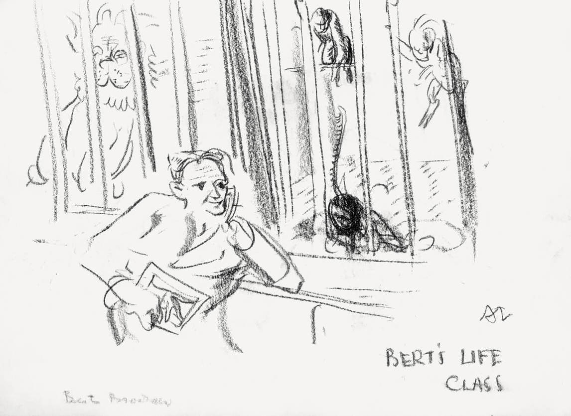 Bert’s Life Class (Bert et le dessin d’après modèle), 25 avril, 1937, d’Arthur Lismer