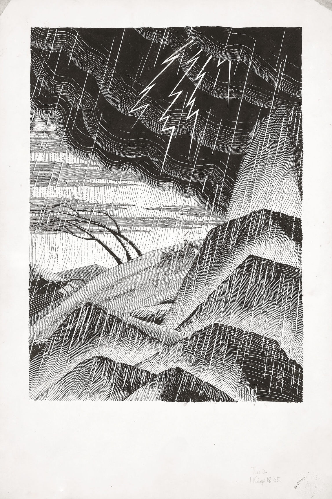 Bertram Brooker, The Rain [Elijah Series] (La pluie [Série Élie]), 1927