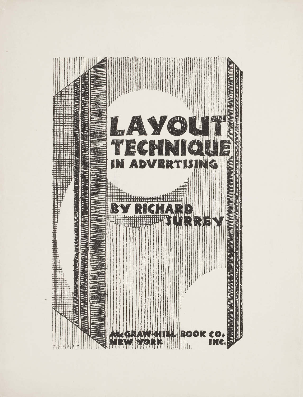 Page couverture de Layout Technique in Advertising, 1929