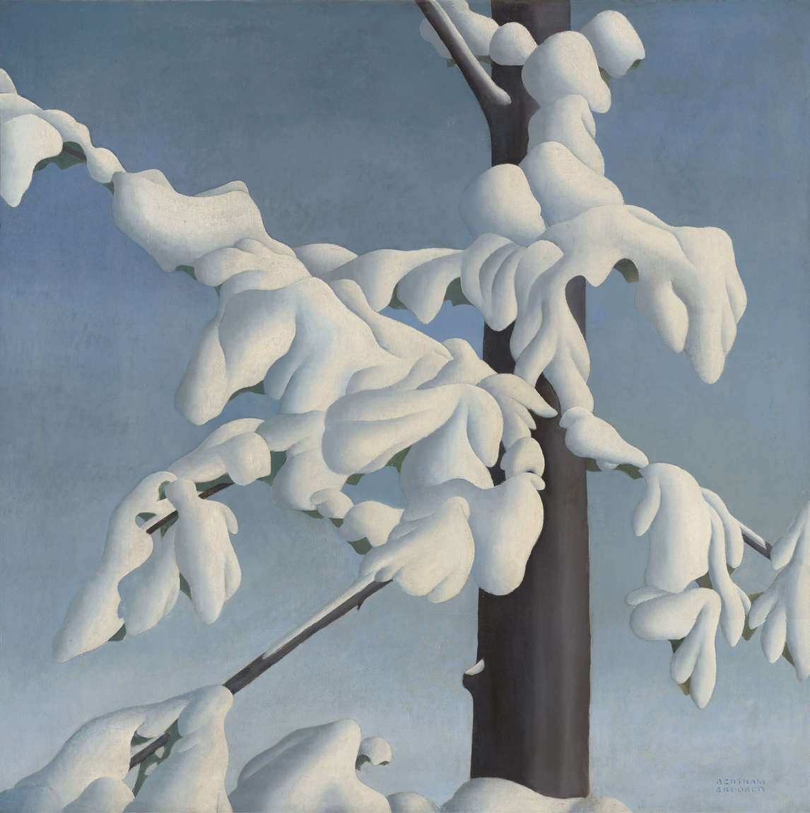 Bertram Brooker, Snow Fugue (Fugue enneigée), 1930,