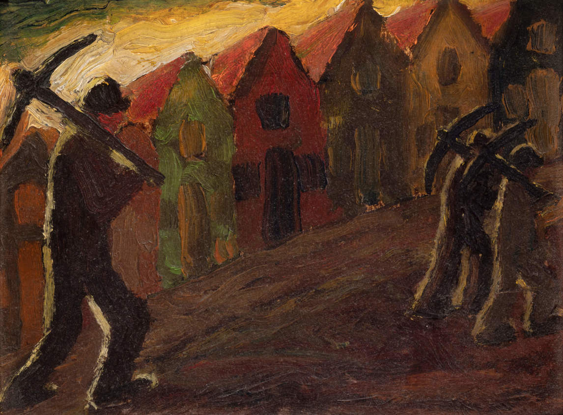 Art Canada Institute, Bertram Brooker, The Miners, 1922