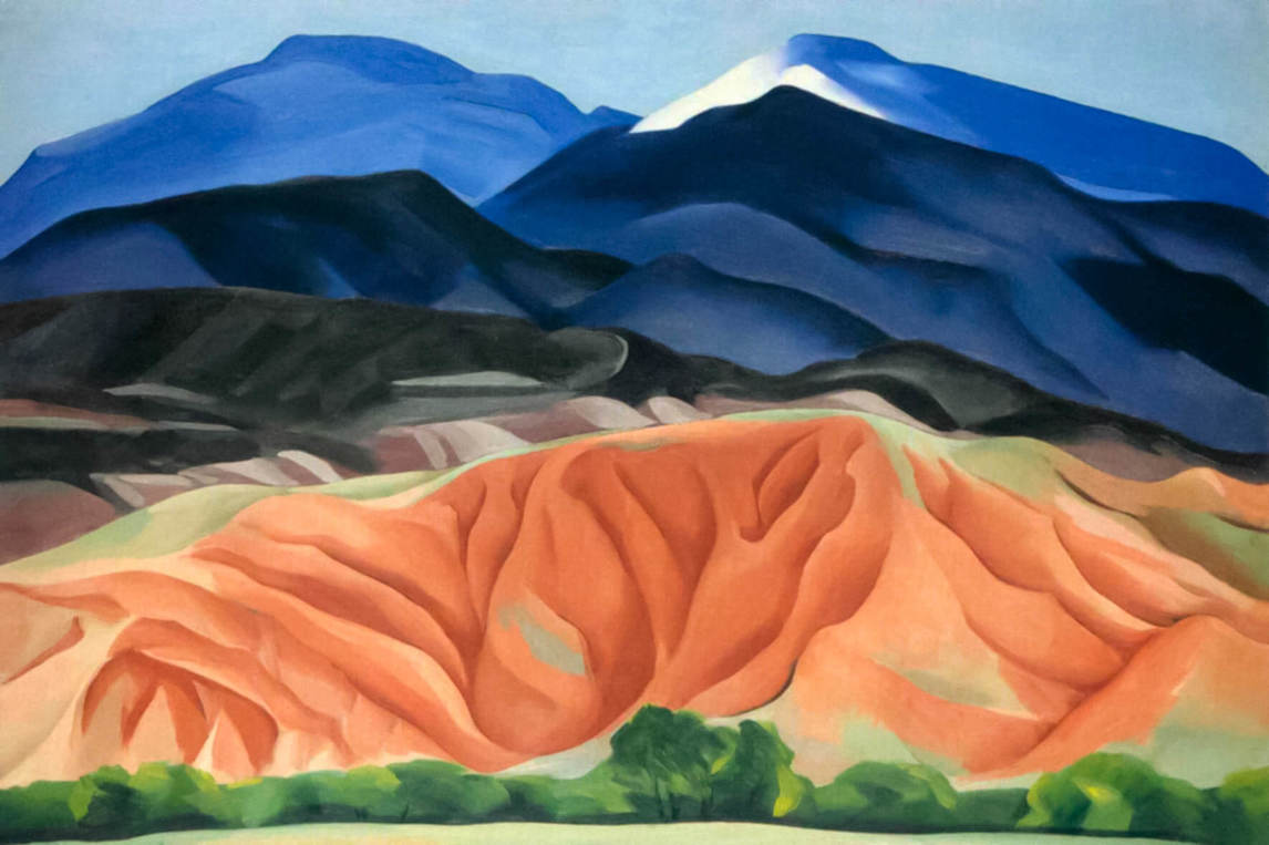 Black Mesa Landscape, New Mexico / Out Back of Marie’s II (Paysage de Black Mesa, Nouveau-Mexique/Depuis la cour de chez Marie – II), 1930, de Georgia O’Keeffe