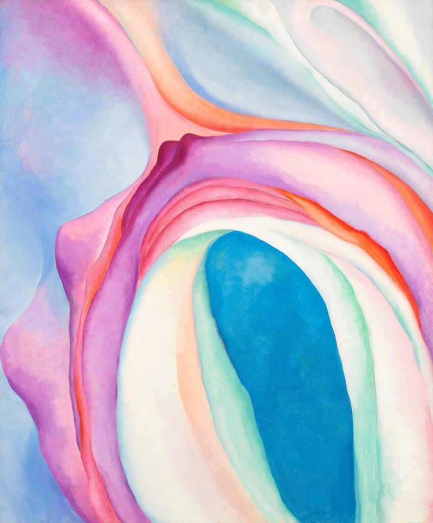 Music, Pink and Blue No. 2 (Musique, Rose et bleu no 2), 1918, de Georgia O’Keeffe